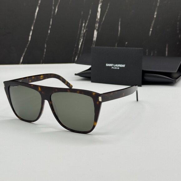 NEW SAINT LAURENT SL1 SLIM 002 SUNGLASSES UNISEX HAVANA EYEWEAR SL 1 SLIM 002 - Picture 1 of 10